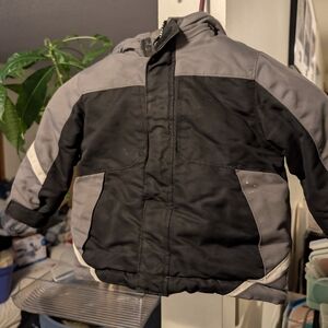 Falls Creek Men's Black and Gray Ski Jacket